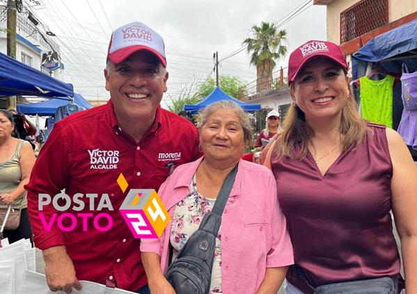 Víctor David Guerrero sigue en campaña en San Nicolás. Foto. David Guerrero