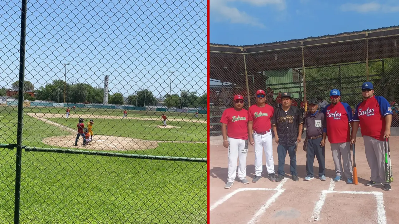 Campo de beisbol y Liga Beisbol Infantil Sabinas Coahuila por el primer lugar y pase al regional / Foto: Guicho Salazar