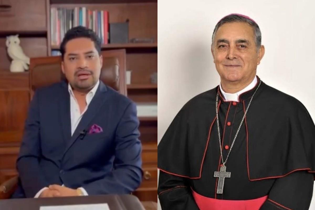 El abogado del obispo Rangel, informó sobre su renuncia mediante un video Foto: Especial