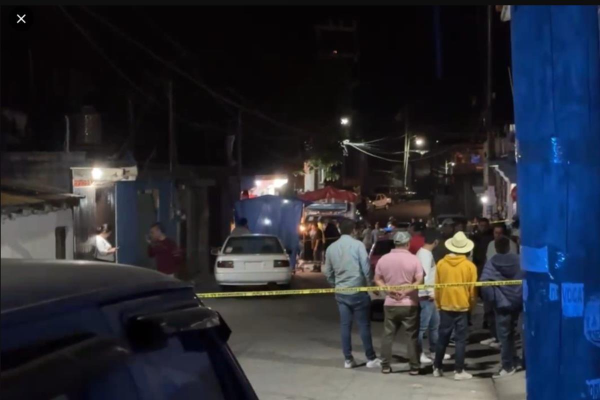 Escena del crimen en Morelos, HUITZILAC. Foto tomada de X @PacoZeaCom