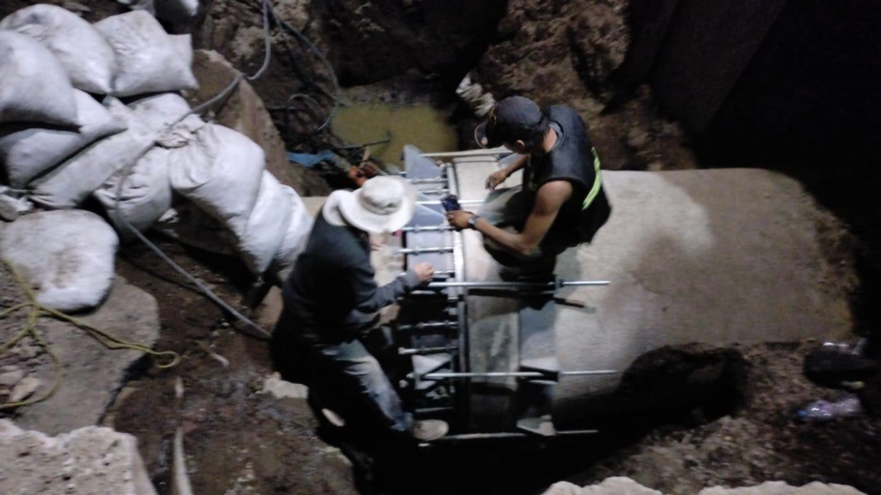 Gracias a los trabajos realizados, se restableció el servicio de agua. Imagen: GEM