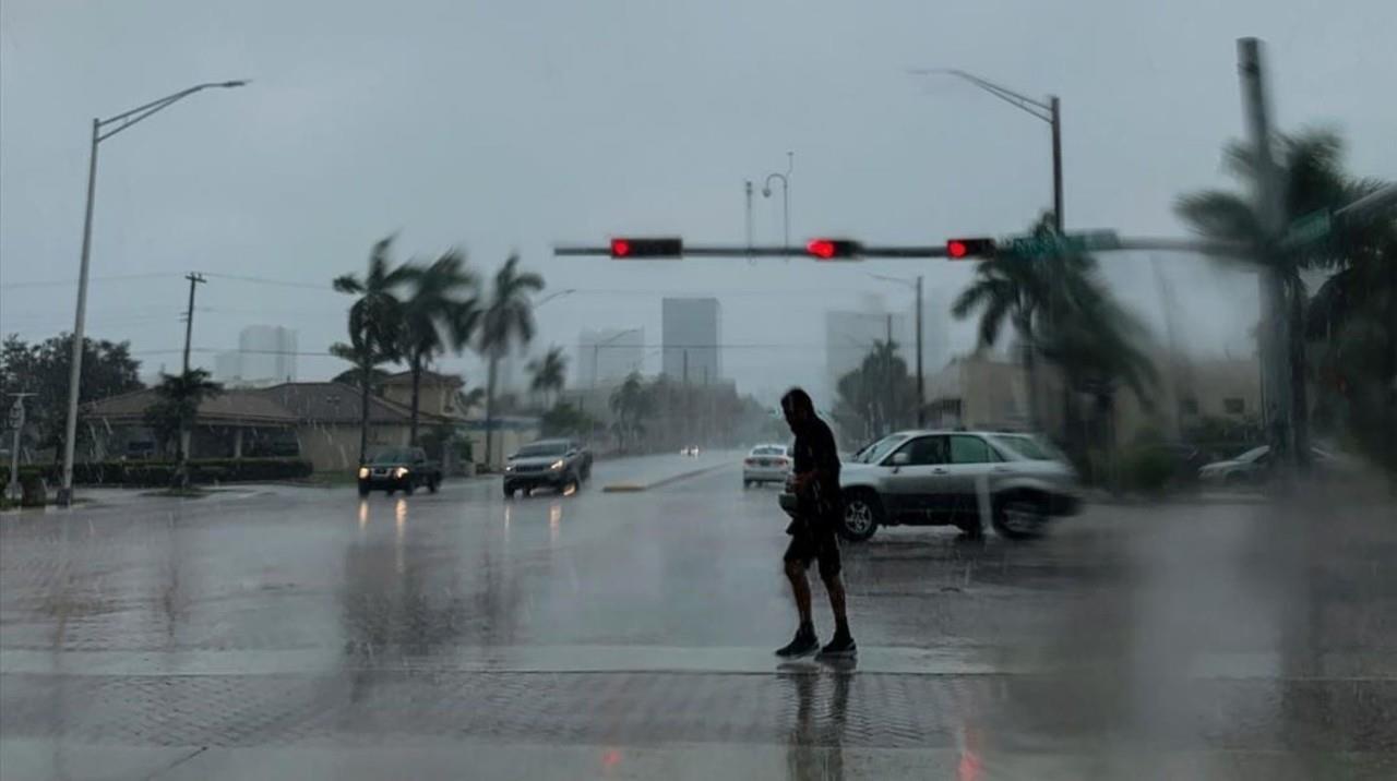 Este martes se registró una importante lluvia en la región centro del estado.