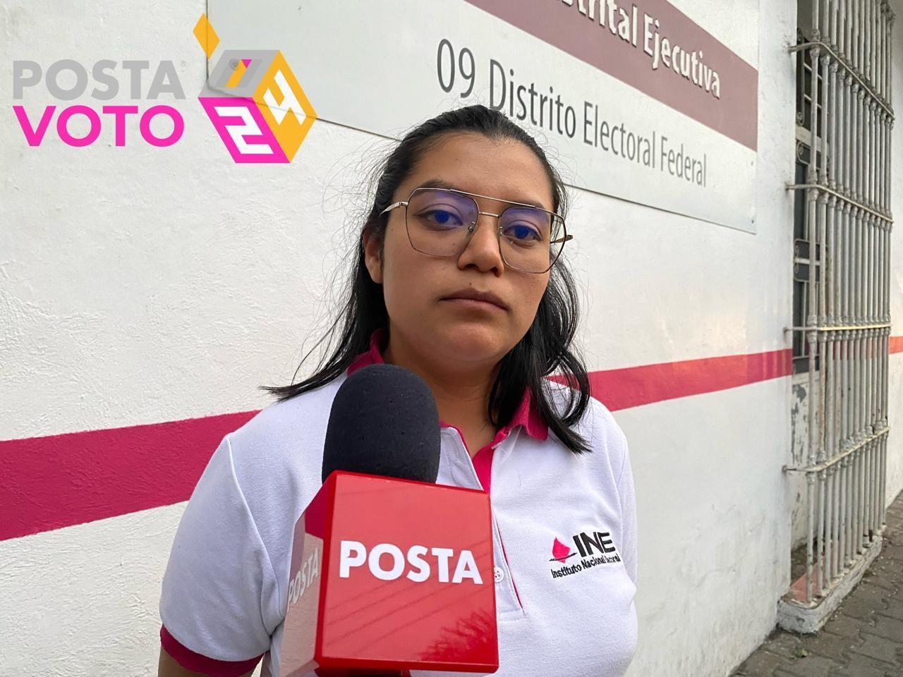 Eymi Lucero Díaz Santiago, especialista en recabar votos de Personas en Prisión Preventiva, detalló que el conteo será el 2 de junio por personal designado. Foto: Rosalinda Morales / POSTA