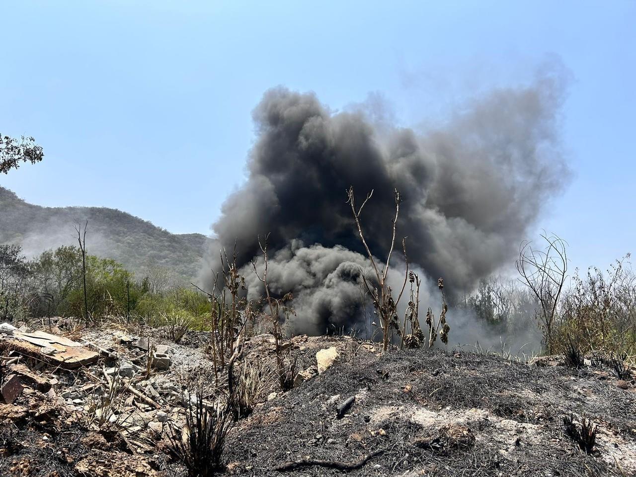 Protección Civil de Monterrey reportó un incendio. Foto. PC Mty