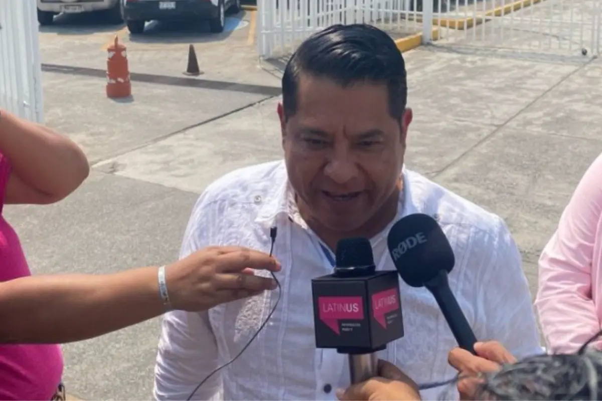 Luis Arturo Santiago Martínez en Veracruz. Foto tomada de: X @luis_santiagoma