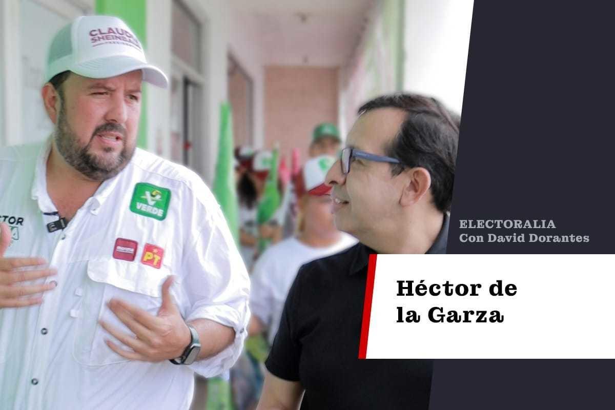 El candidato Héctor de la Garza y David Dorantes consultor de UNOCI. Foto: Posta MX