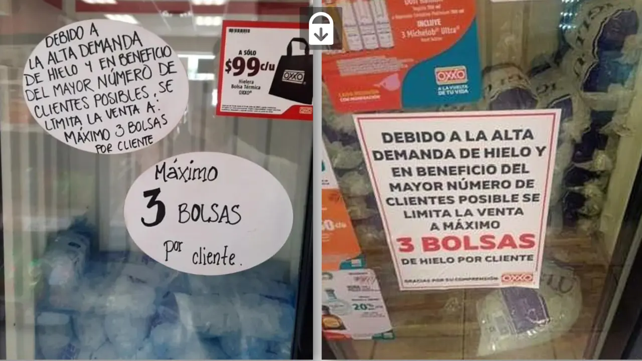 En algunos Oxxos se puede leer la leyenda de “máximo 3 bolsas por cliente” Foto: Ilustrativa