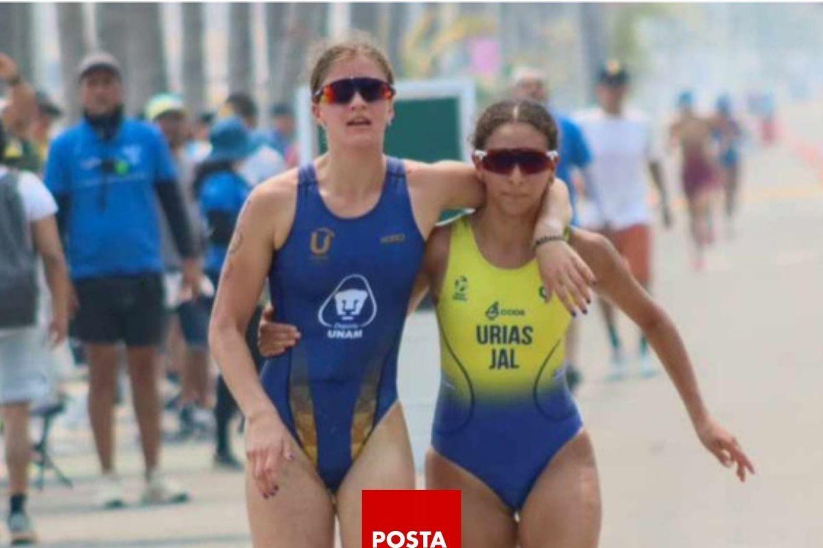 Atleta sacrifica su lugar en el triatlón de CONADE por ayudar a competidora