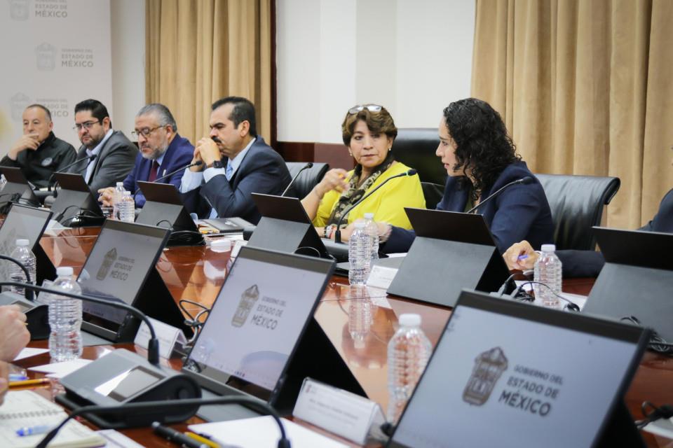 La Consejera Presidenta del IEEM participó en la Tercera Sesión de la Mesa Política para el Proceso Electoral 2024. Imagen: IEEM