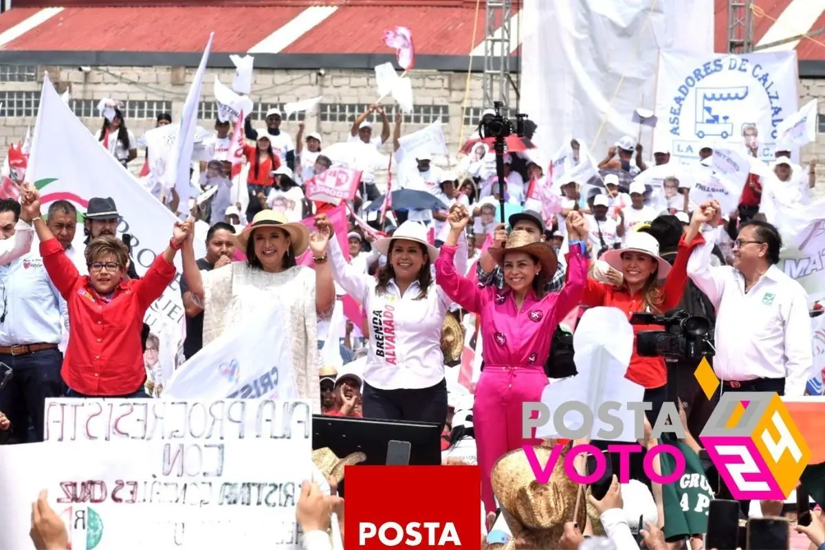 Xóchitl Gálvez, candidata a la presidencia por Fuerza y Corazón por México. Foto: Enrique Pérez