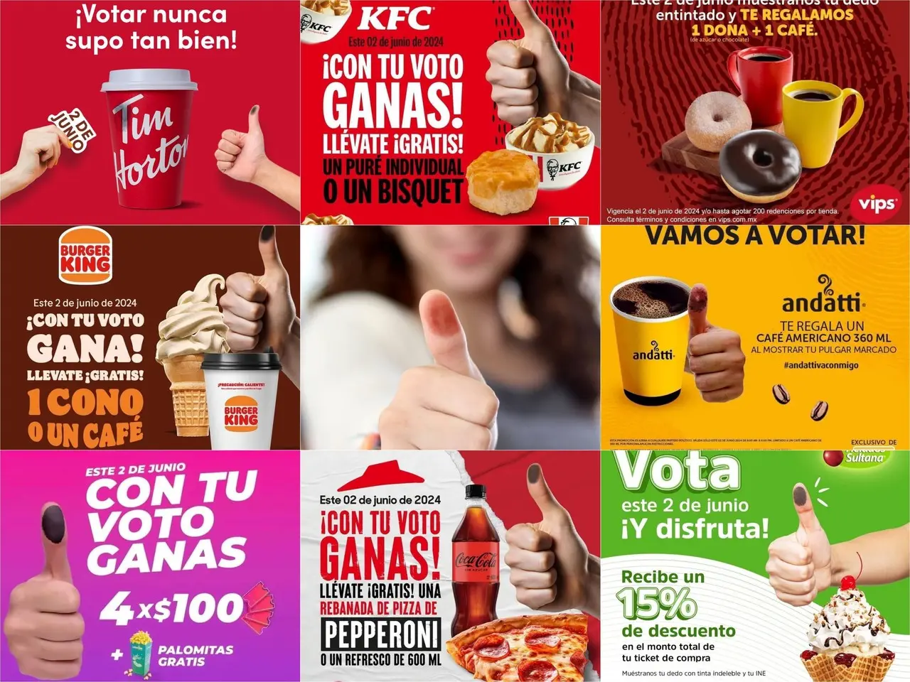 ¿Bebida y comida gratis por ir a votar? ¡Eso me interesa!