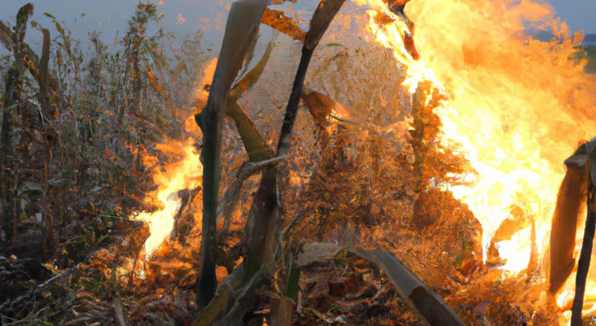 Quema de milpa sale mal en un municipio de Yucatán. Foto: Redes sociales