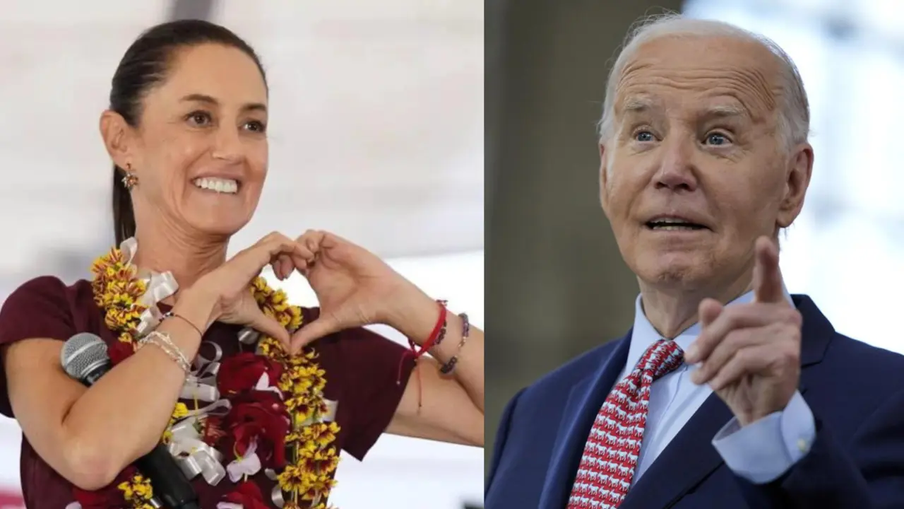 Claudia Sheinbaum y Joe Biden / Foto: Redes Sociales