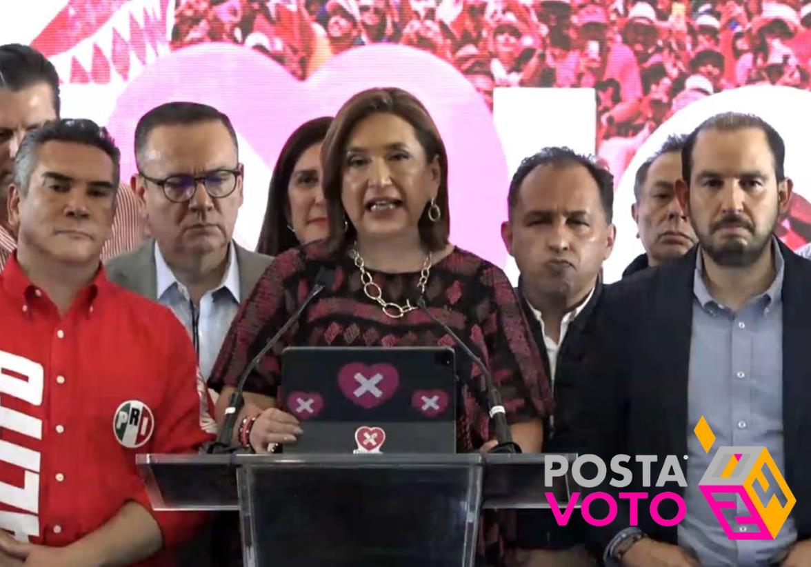 A pesar de su reconocimiento de la derrota, Xóchitl Gálvez expone las irregularidades y la violencia durante las elecciones, instando a defender la democracia. Foto: Especial