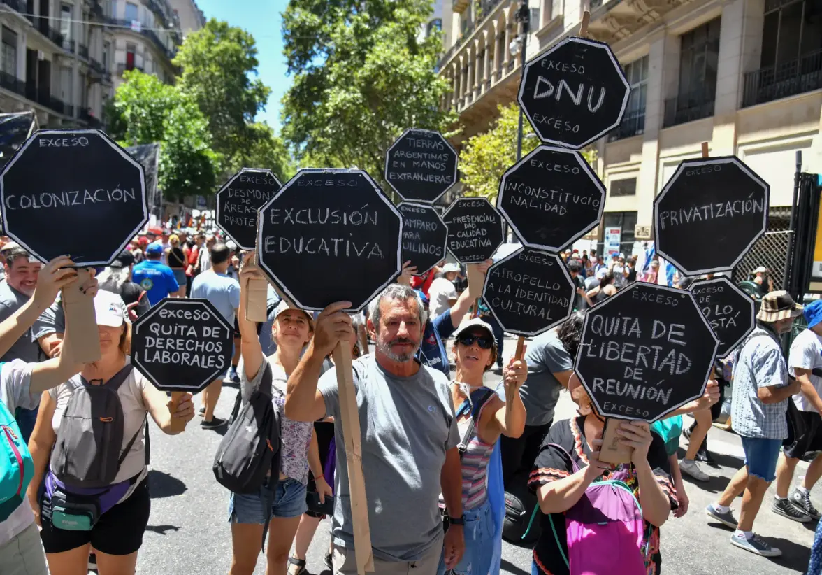 La Confederación General del Trabajo (CGT), el sindicato más influyente de Argentina, se prepara para una gran movilización el próximo miércoles 12 de junio. Foto: EFE