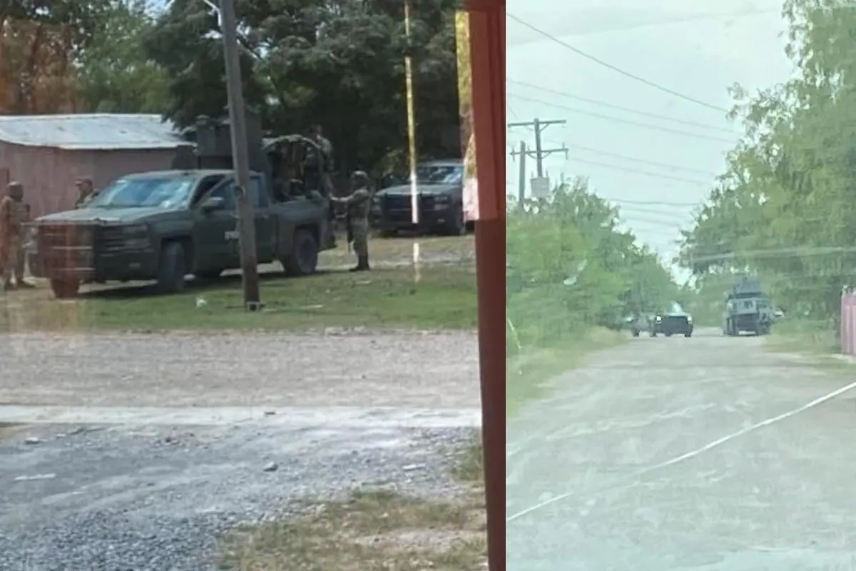 Elementos del Ejército Mexicano en enfrentamiento en Valle Hermoso, Tamaulipas. Foto: Facebook Xpress Noreste