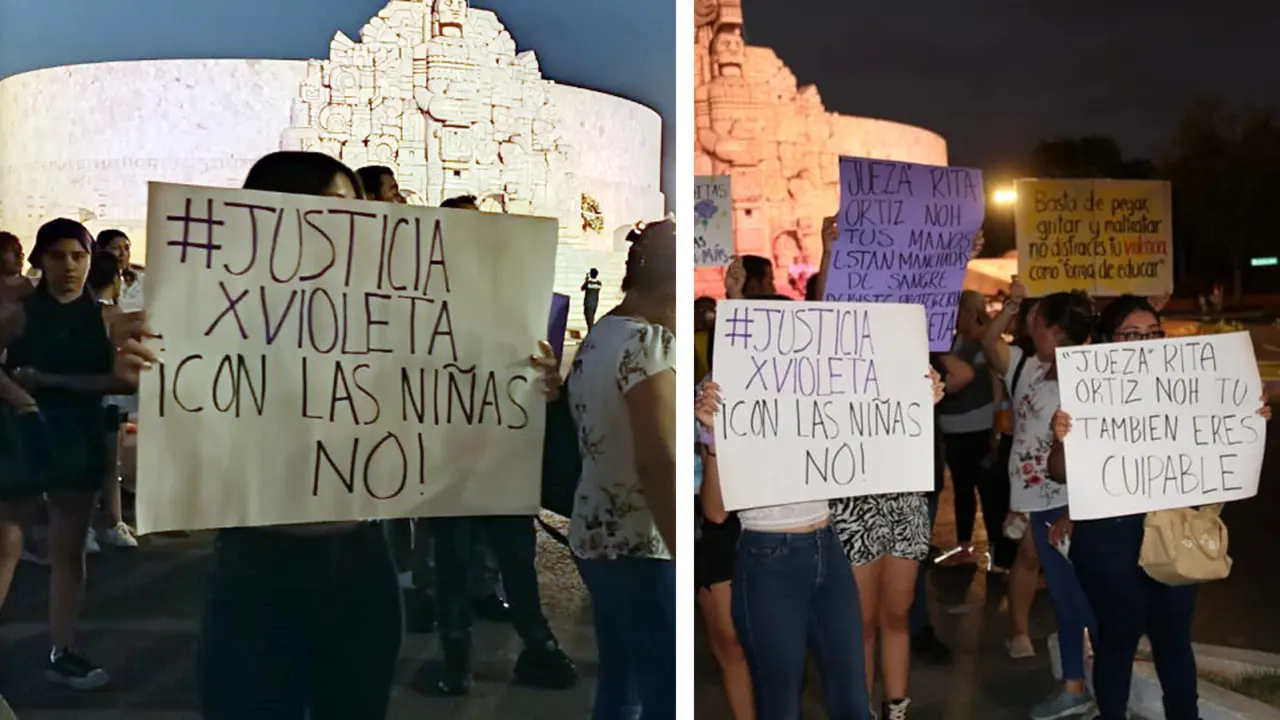 Familiares y activista se manifestaron para clamar justicia por el fallecimiento de la menor Foto: Redes sociales