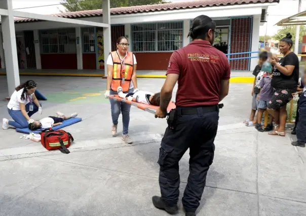 Fomenta Gobierno de Escobedo cultura de la prevención con simulacro de incendio