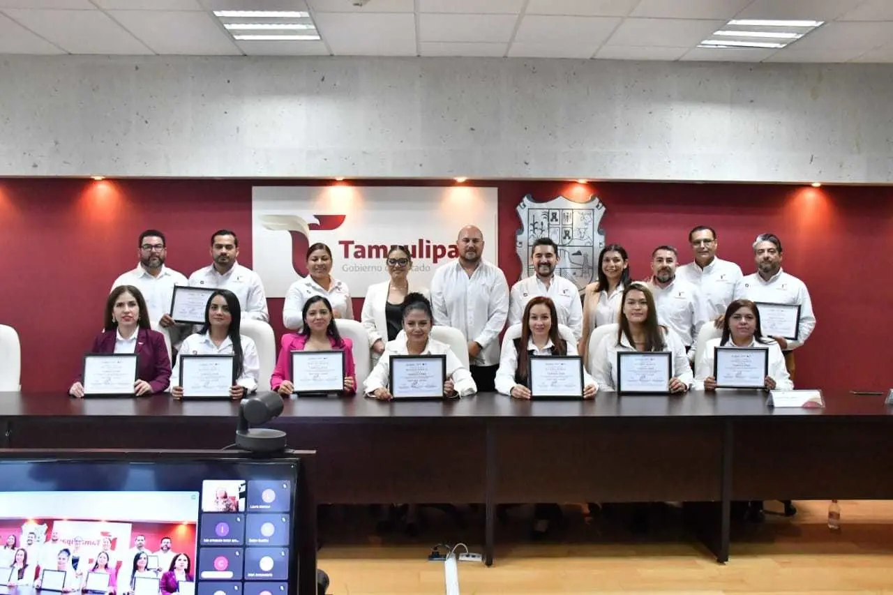 El reconocimiento se recibió en la Ciudad de México y se hizo extensivo al personal de esta dependencia en Tamaulipas. Foto: Ignacio Aceves