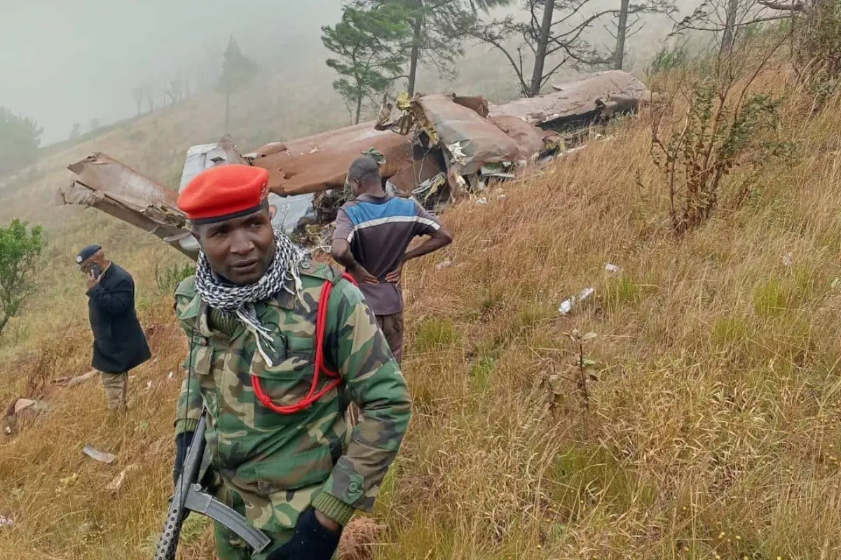 La aeronave impactó en Mzuzu Foto: X(Twitter) @DOGDEGA