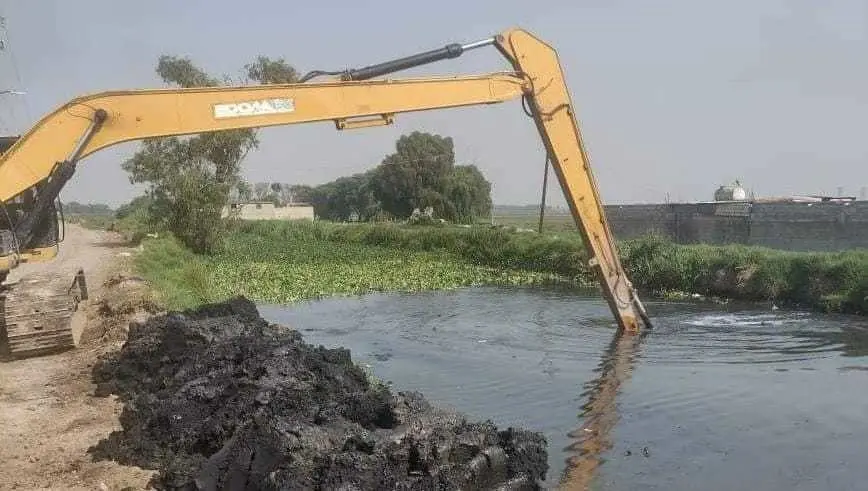 Prevención de Inundaciones en Lerma: Desazolve en el Río Ameyalco. Foto: RRSS