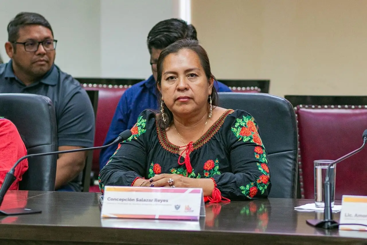 Concepción Salazar Reyes, directora de asuntos indígenas y afromexicanos del ayuntamiento de La Paz. I Foto: Gobierno de BCS.