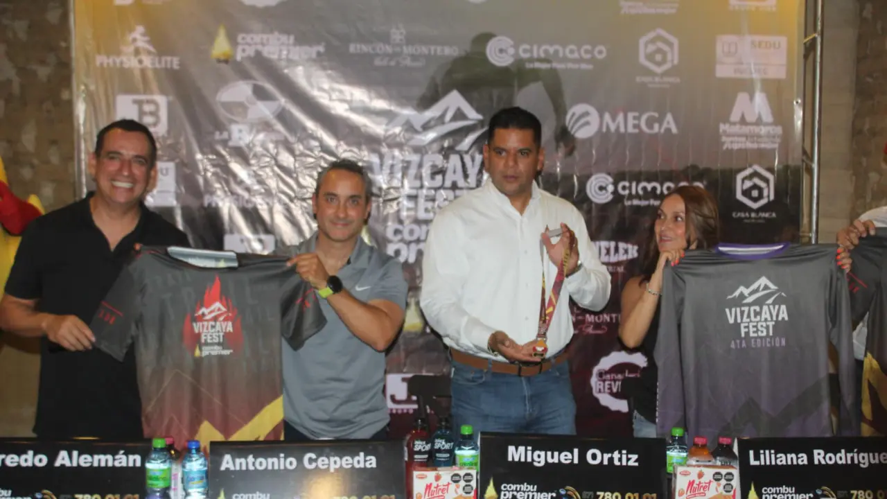 Autoridades anuncian Vizcaya Fest en rueda de prensa / Foto: Instituto Estatal del Deporte de Coahuila