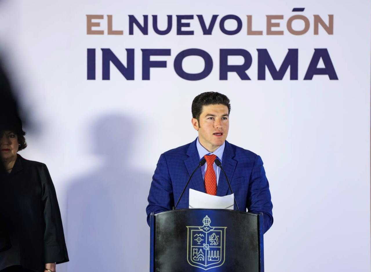 Samuel García, gobernador de Nuevo León. Foto: Gobierno de Nuevo León.