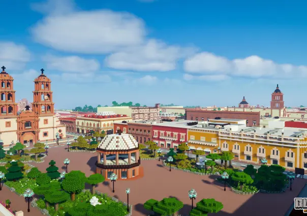 Recrean el Centro Histórico de Durango en Minecraft