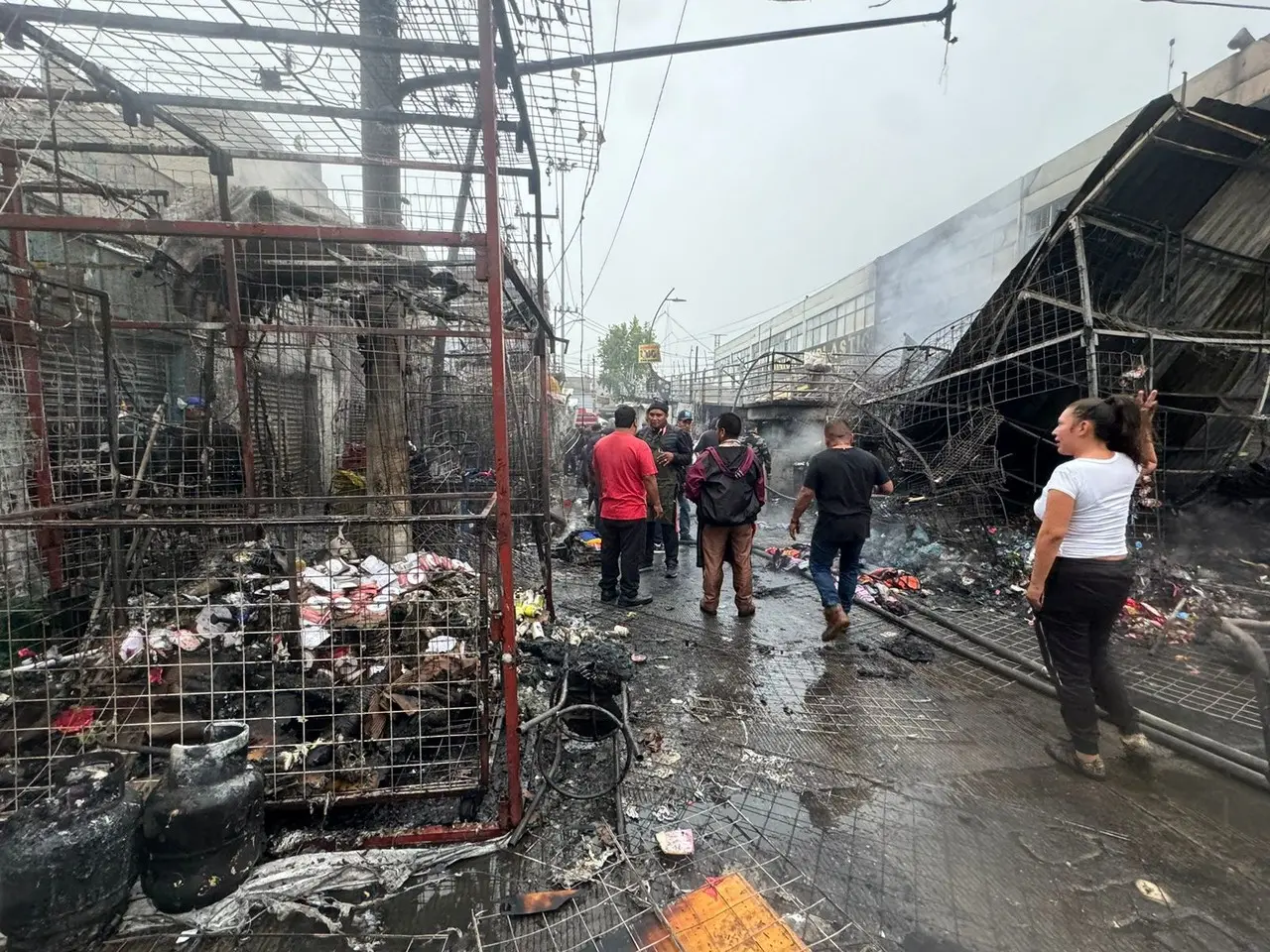 Incendio en la Merced. Foto: Ramón Ramírez