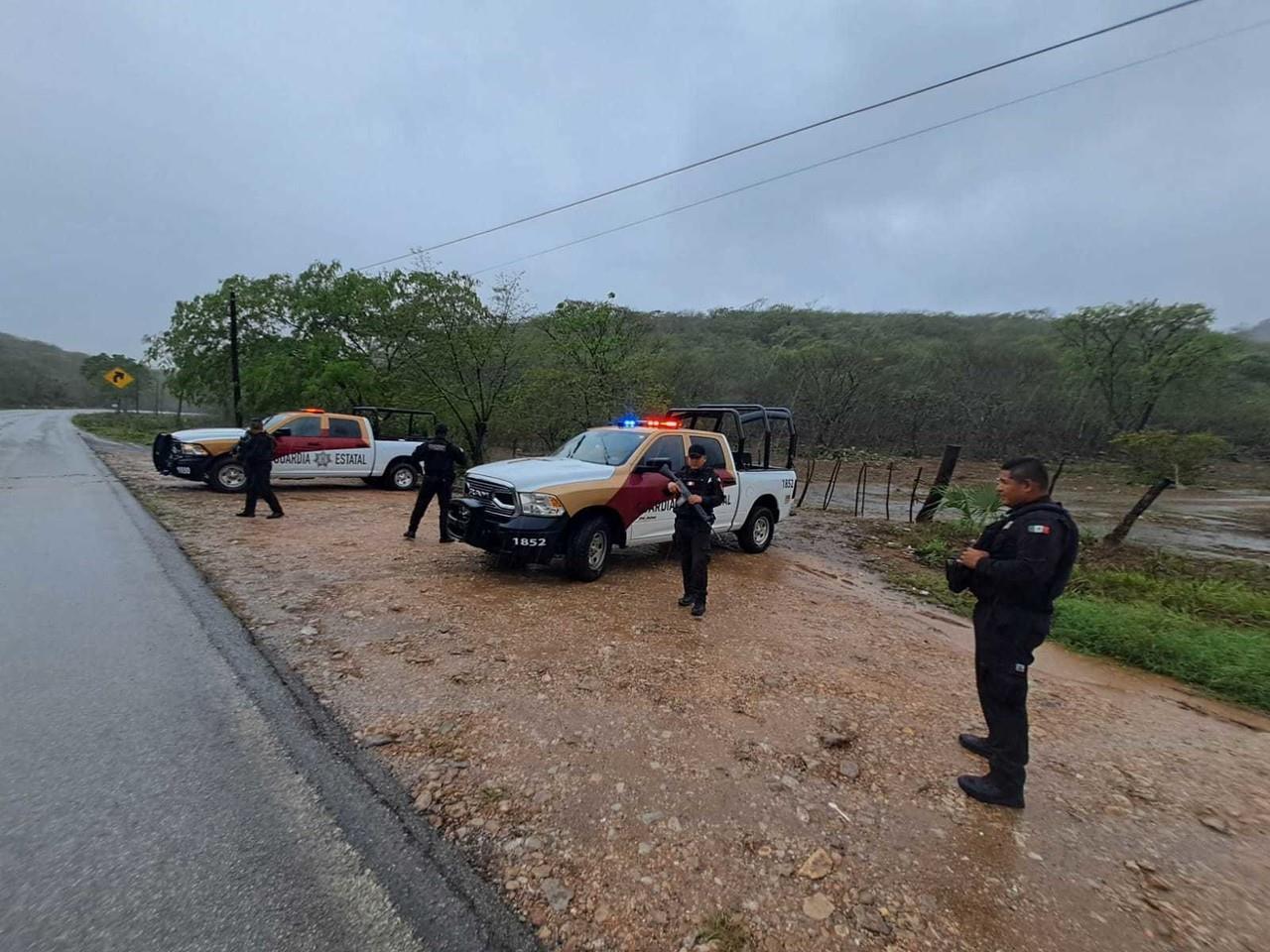 Guardia Estatal continúa brindando apoyo a la ciudadanía tras el paso de Alberto. Foto: redes sociales