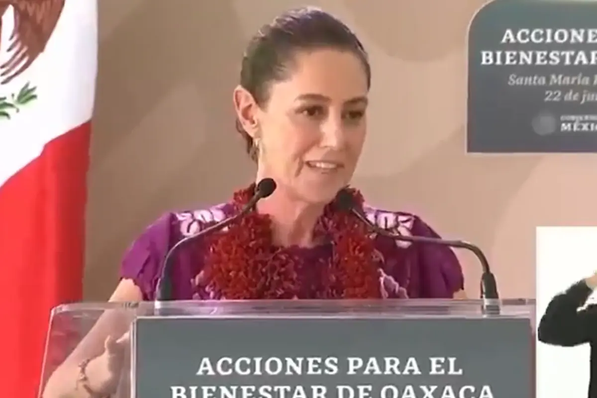 Claudia Sheinbaum en Huatulco, Foto: Captura