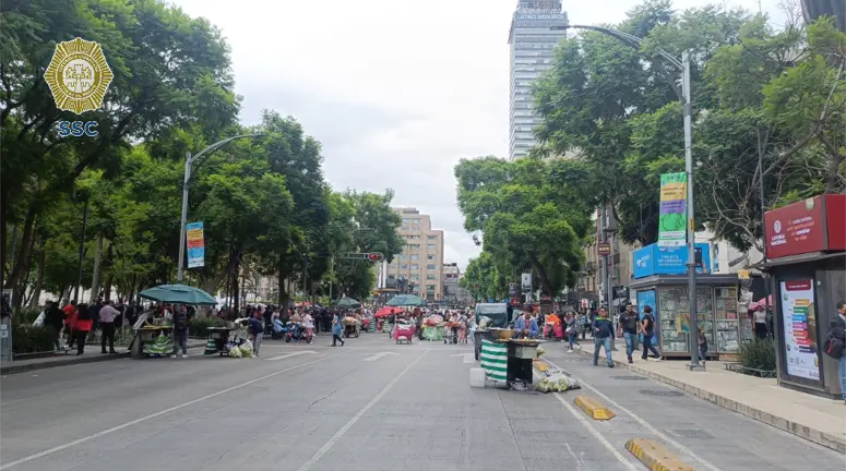 Av. Juarez. Foto: Archivo de @OVIALCDMX