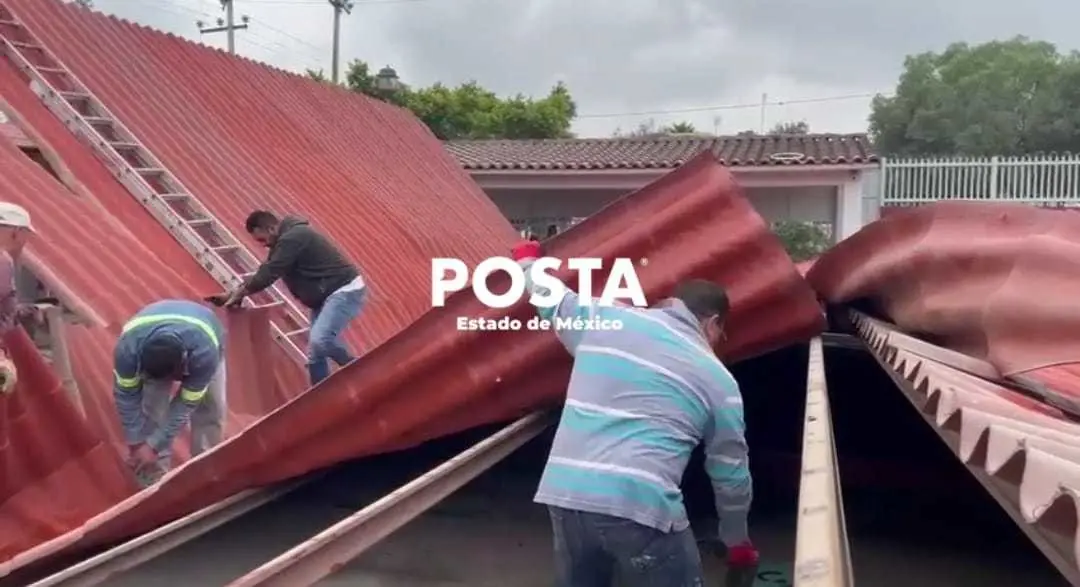 Tras el colapso de la estructura en el kínder fueron canceladas las clases. Imagen: POSTA