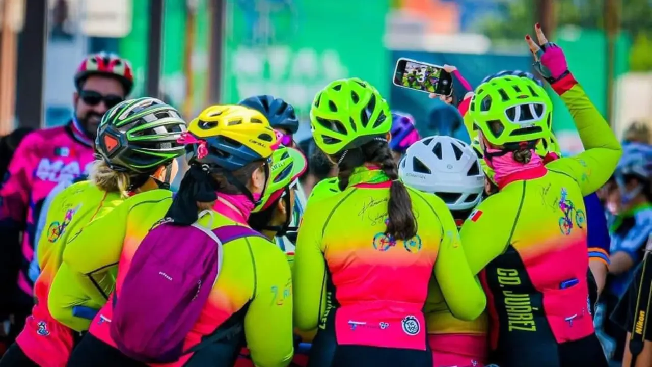 Movimiento femenino ciclista en Saltillo / Foto: Redes Sociales