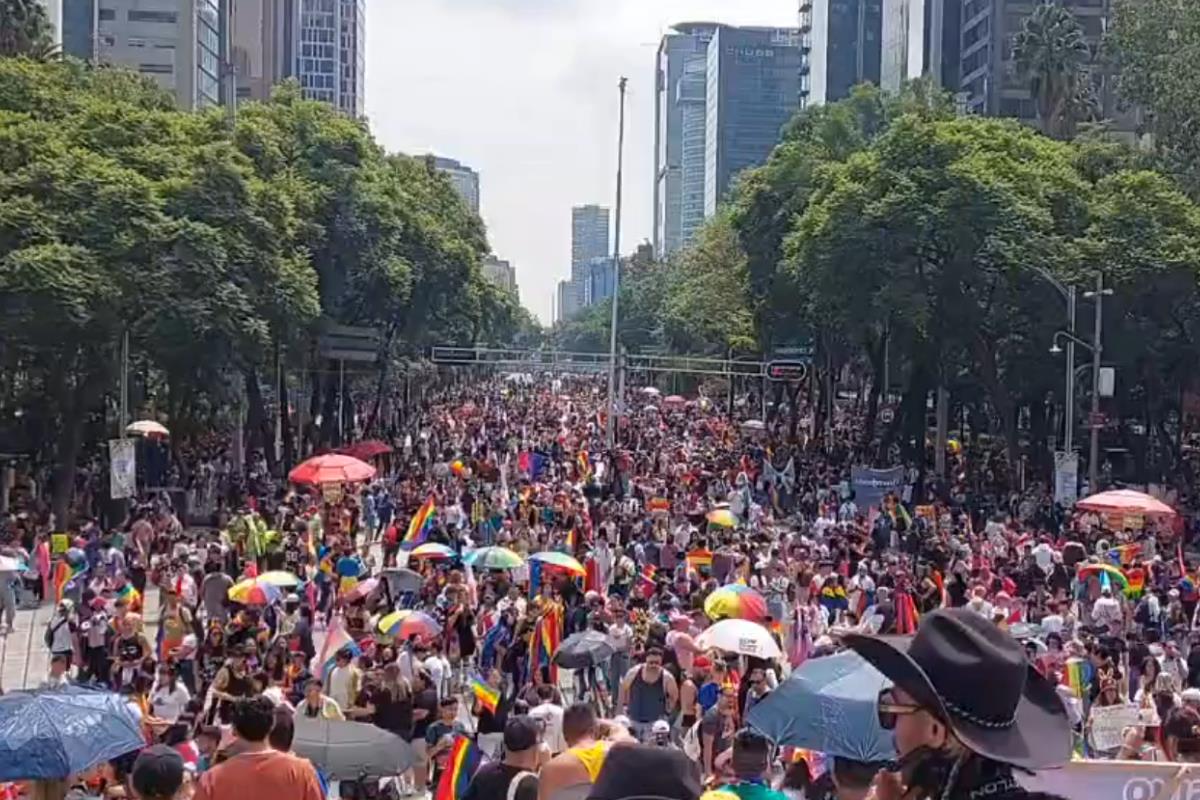 Marcha LGBTTTIQ  de CDMX. Foto: Captura de pantalla