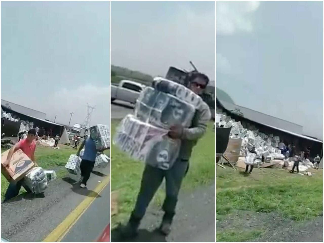 El incidente generó una circulación lenta en ambos sentidos de la carretera. Foto: X.