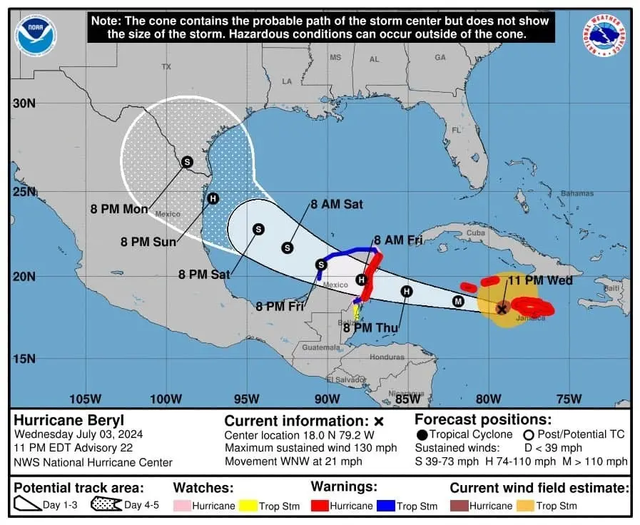 Ante la inminente llegada de Beryl, es fundamental tomar las precauciones necesarias. Foto: PCNL.