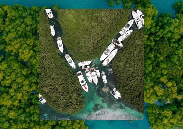 Resguardan yates en los manglares de Cancún ante la llegada de Beryl