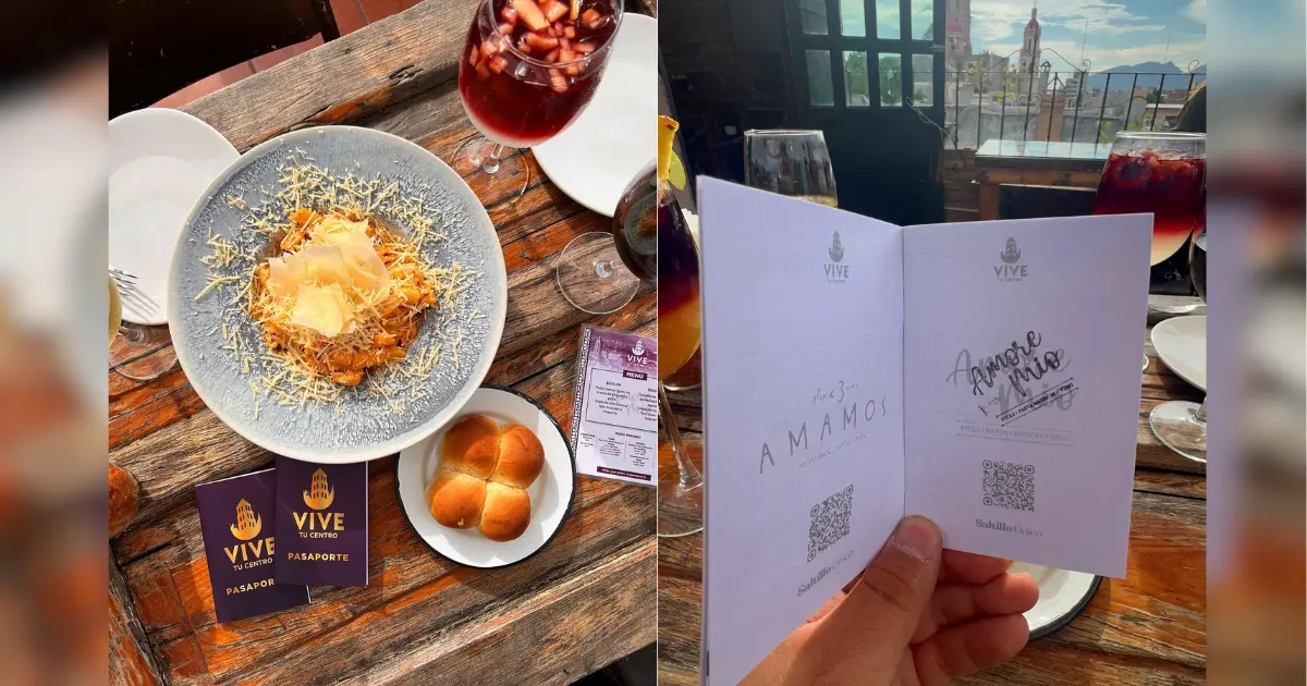 Pasaporte Vive tu Centro en restaurantes de Saltillo / Foto: IG@vivetucentro