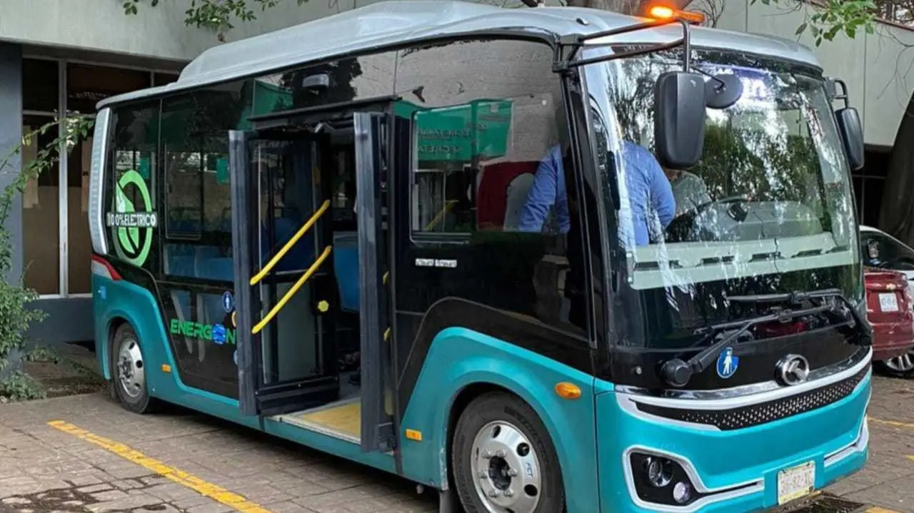 Transporte público en el Estado de México: Pruebas con autobuses eléctricos. Foto: GEM