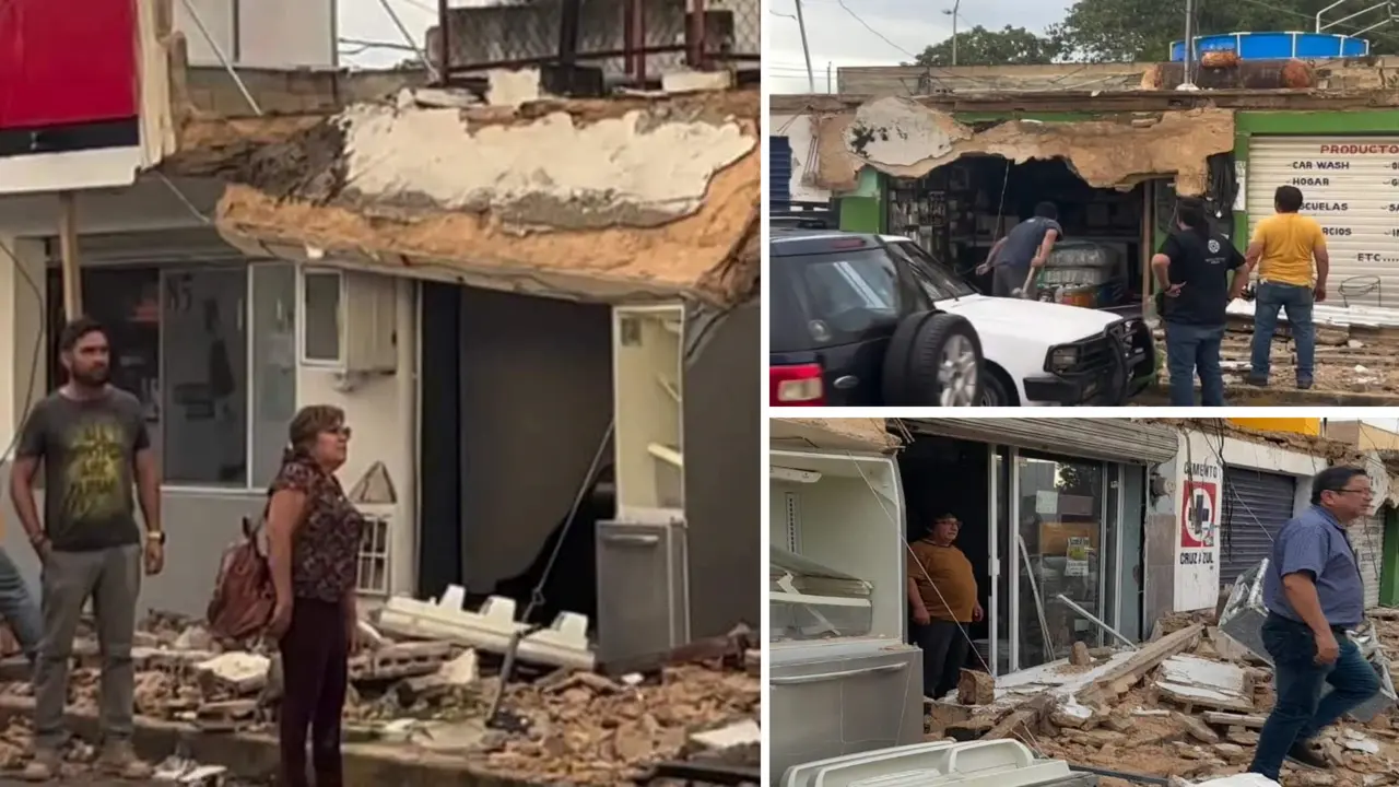 Se cree que la causa del incidente se debe a las torrenciales lluvias recientes Foto: Redes