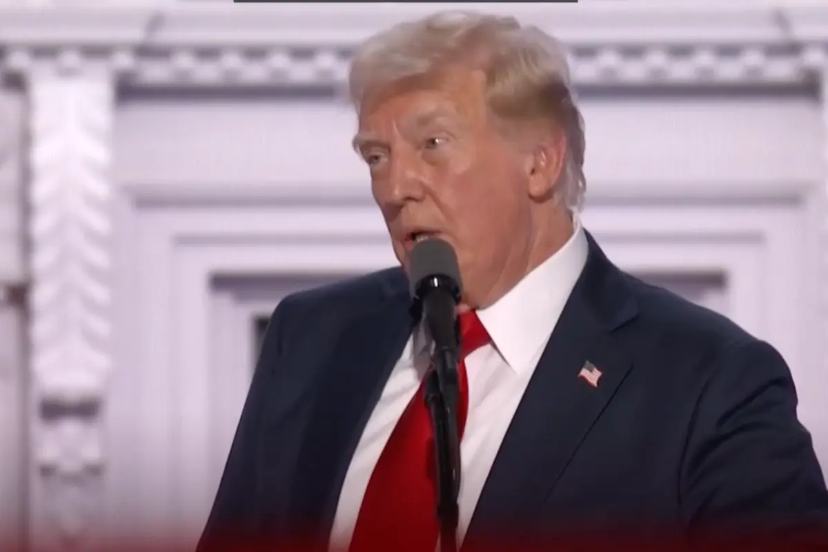 Donald Trump en la Convención Nacional Republicana, Foto: Captura