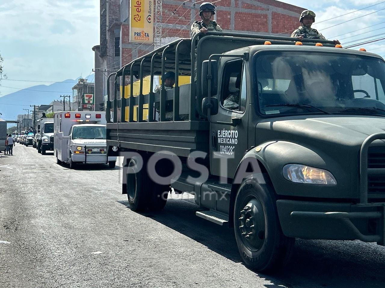 Arriban a NL, elementos de la Fuerza de Tarea Regional. Foto: POSTA