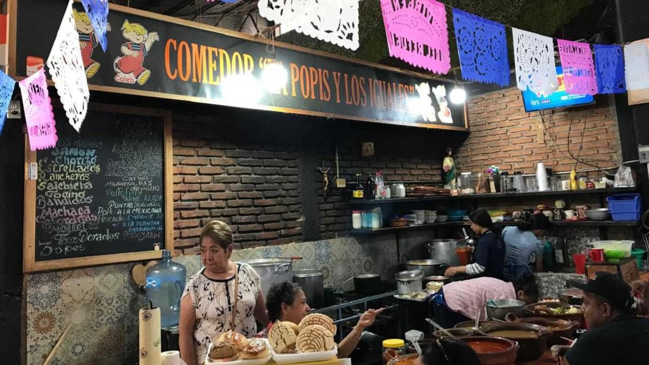 El comedor La Popis y Los Iguales, se encuentra al interior del Mercado Gómez Palacio. Foto: Alejandro Avila.