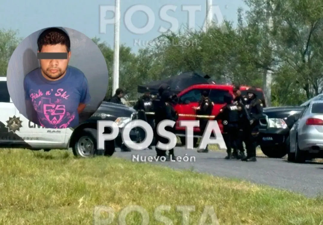 Marco Antonio tras haber sido detenido por el feminicidio de Daniela Trejo. Foto: Raymundo Elizalde.