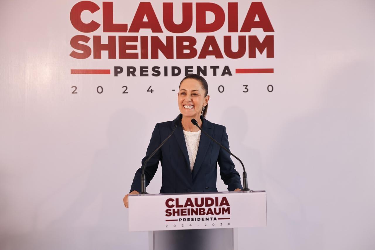 Claudia Sheinbaum, presidenta Electa de México afirmó que el país cuenta con finanzas sólidas y que en 2025 no habrá creación de nuevos impuestos. Foto: Claudia Sheinbaum