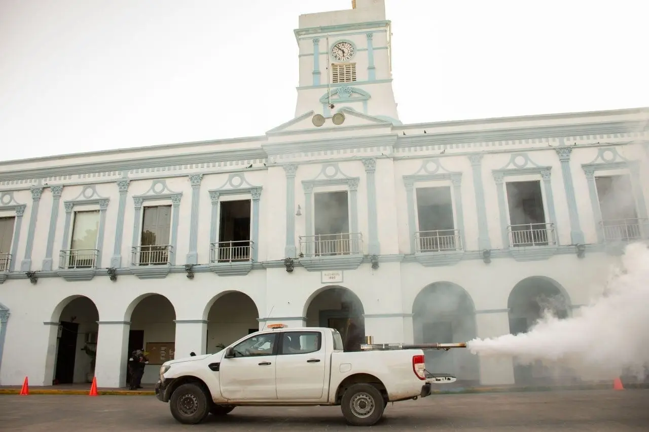 El programa de fumigación se estará implementando durante la semana Foto: Cortesía