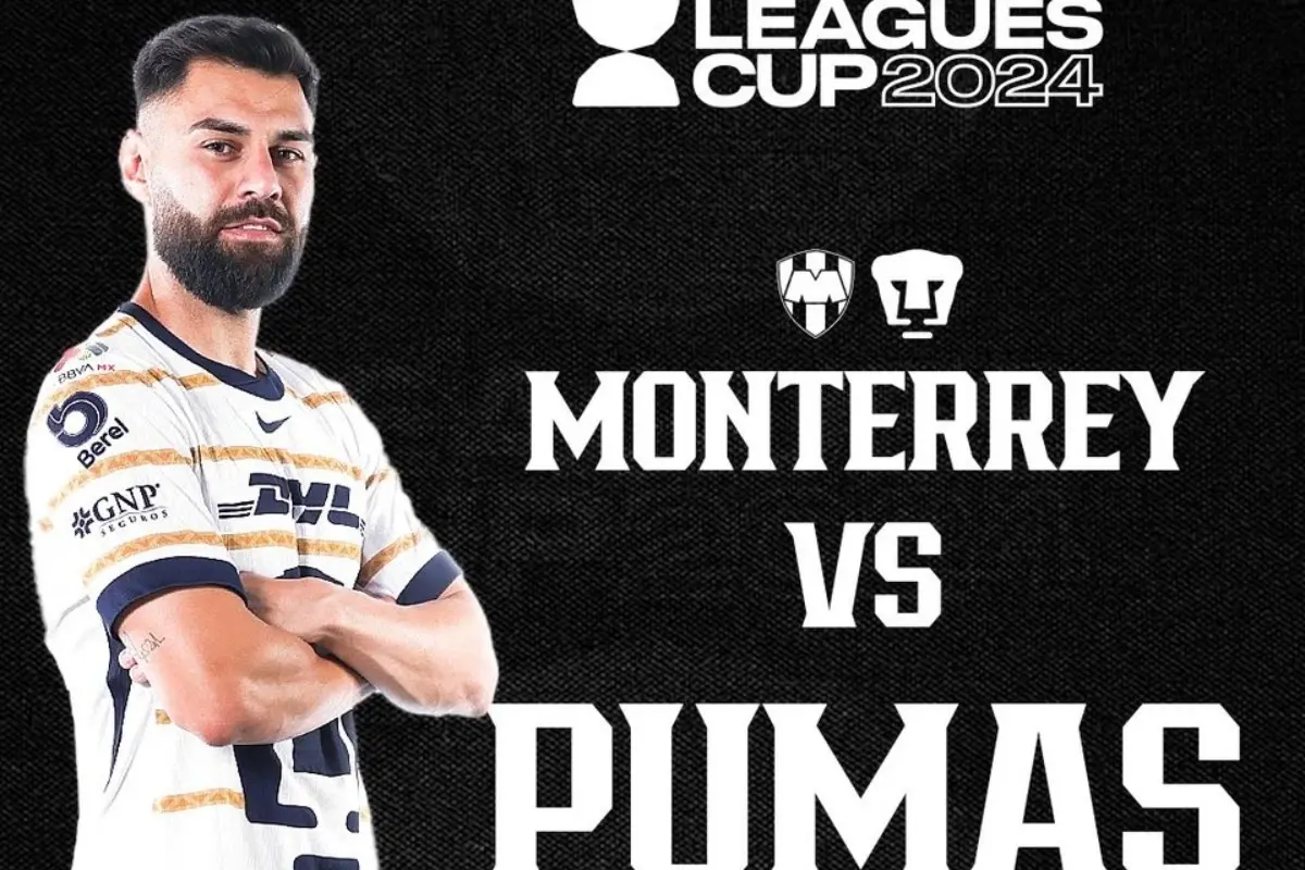 Anuncio oficial del partido entre Pumas y Rayados Foto: X(Twitter) @PumasMX