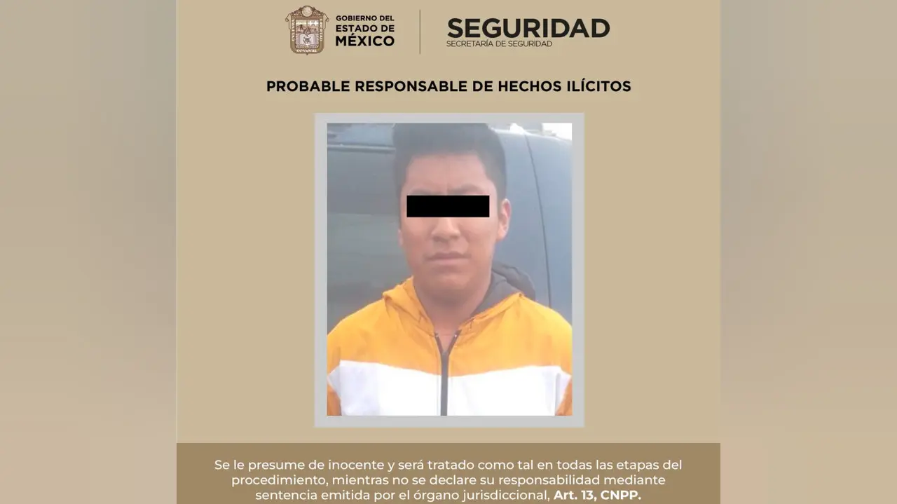 Detienen a joven por tentativa de feminicidio en Santiago Tianguistenco. Foto: Especial